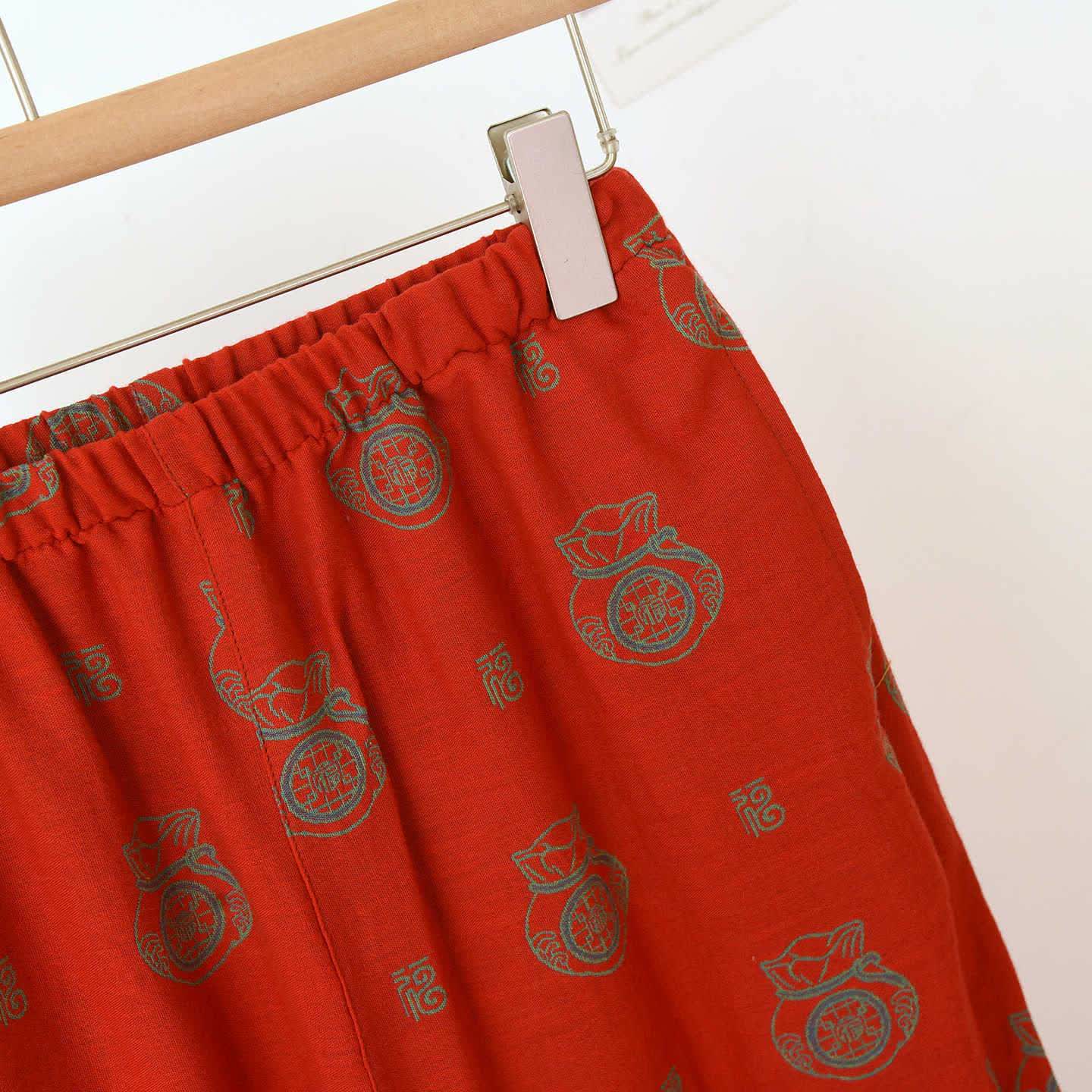 Ownkoti Lucky Bag Pattern Cotton Loungewear Set - image 11