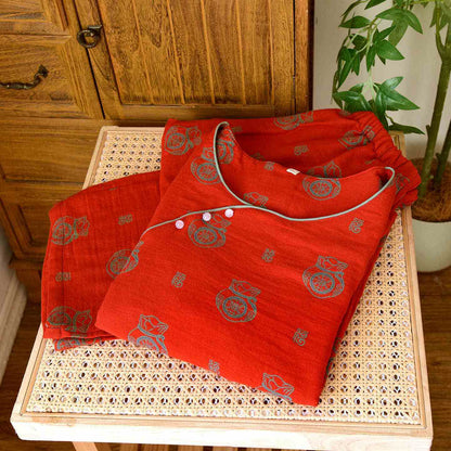 Ownkoti Lucky Bag Pattern Cotton Loungewear Set - image 2