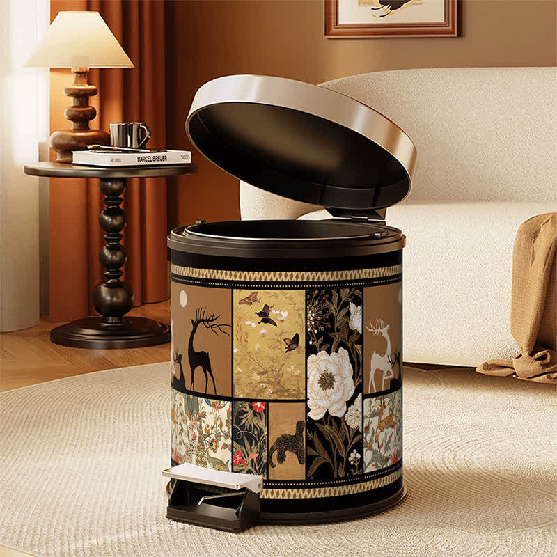 Ownkoti Artistic Leather Double-Layer Trash Can - image 9