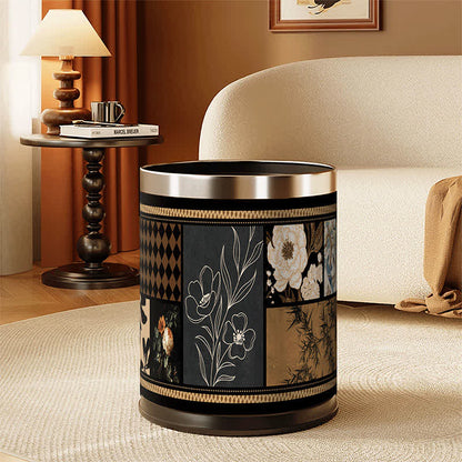 Ownkoti Artistic Leather Double-Layer Trash Can - image 0