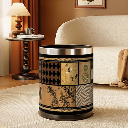 Ownkoti Artistic Leather Double-Layer Trash Can - image 4
