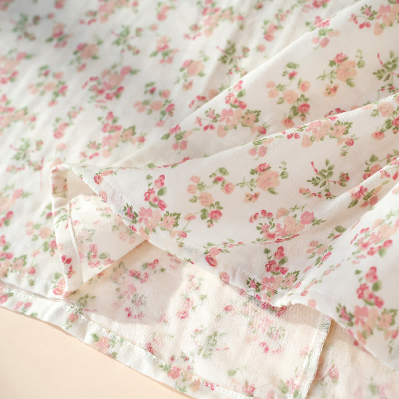 Ownkoti Pink Floral Pure Cotton Sleeveless Nightdress - image 6