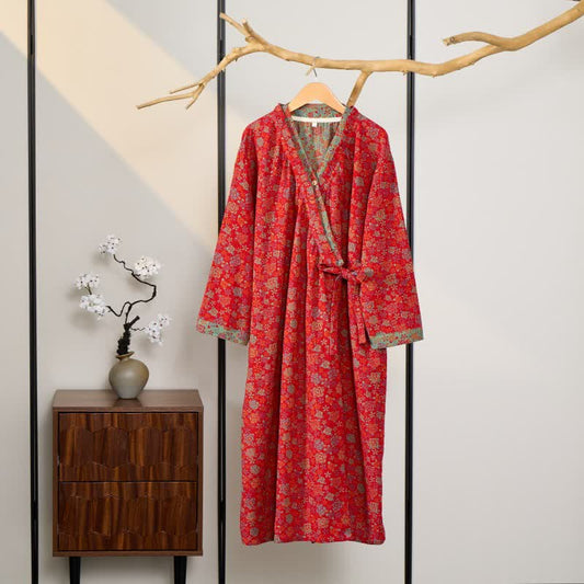 Ownkoti Romantic Rose Ruffled Cotton Nightdress - image 0