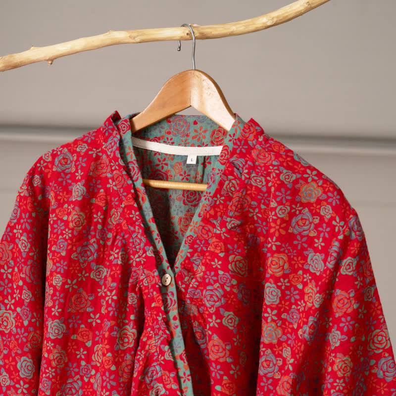 Ownkoti Romantic Rose Ruffled Cotton Nightdress - image 5