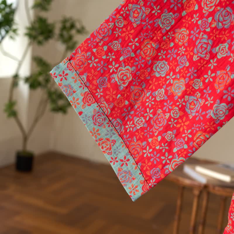 Ownkoti Romantic Rose Cotton Kimono Robe - image 8