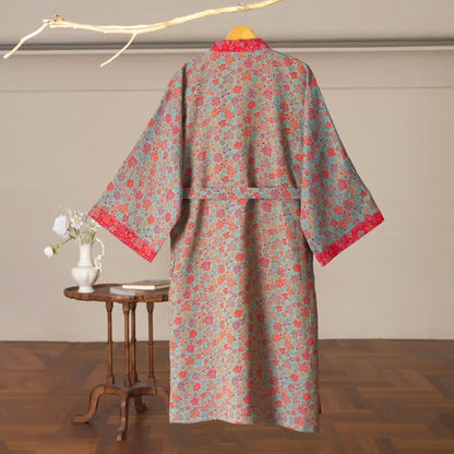 Ownkoti Romantic Rose Cotton Kimono Robe - image 14