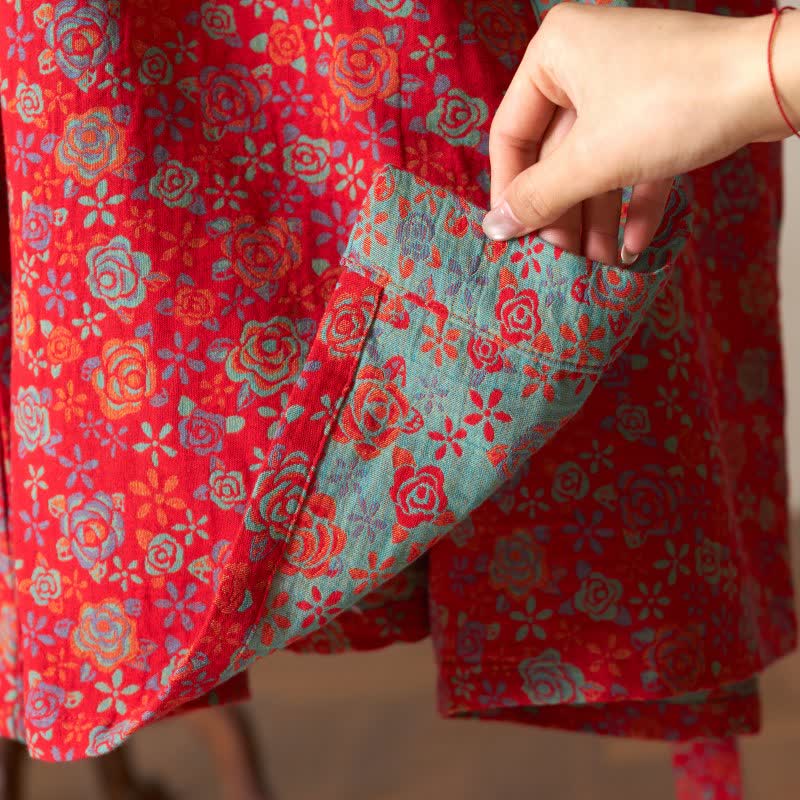 Ownkoti Romantic Rose Cotton Kimono Robe - image 8