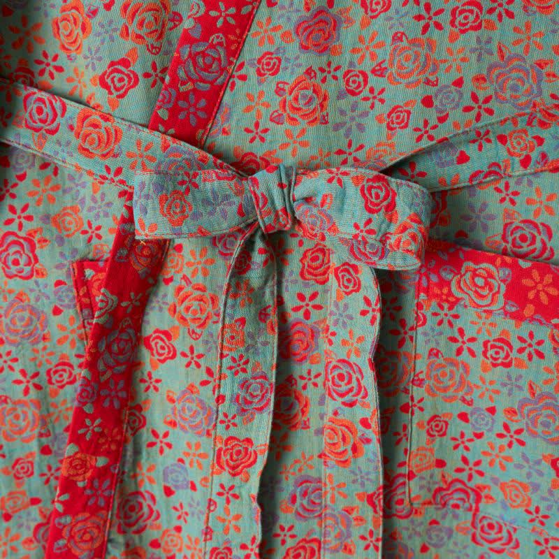 Ownkoti Romantic Rose Cotton Kimono Robe - image 17