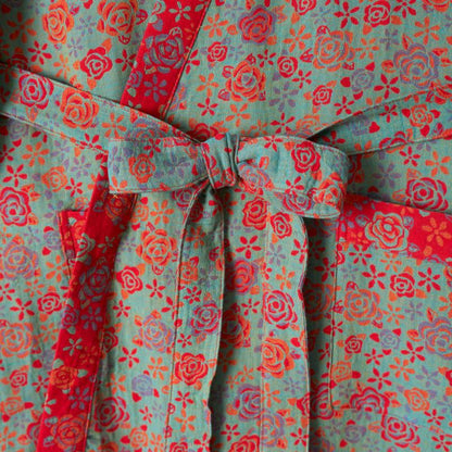 Ownkoti Romantic Rose Cotton Kimono Robe - image 17