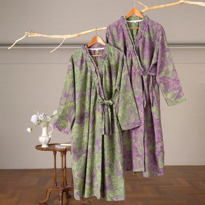Ownkoti Elegant Butterfly Ruffled Cotton Nightdress - image 1