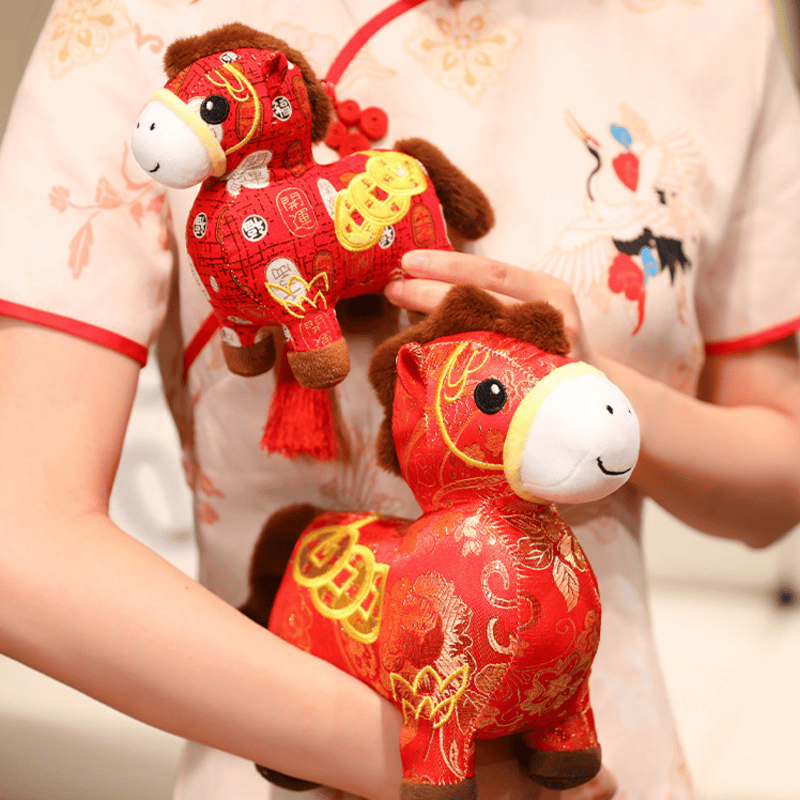 Ownkoti Chinese Zodiac Horse Plush Lucky Mascot Doll - image 6