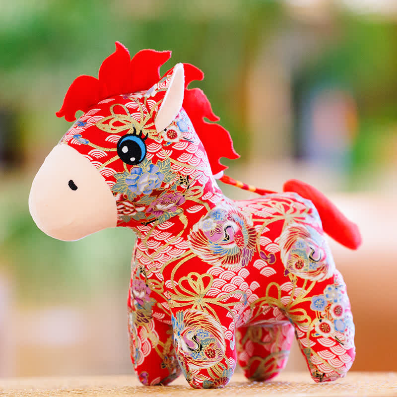Ownkoti Traditional Chinese Zodiac Horse Plush Toy  - C - 4PCS - 12"H - image 7