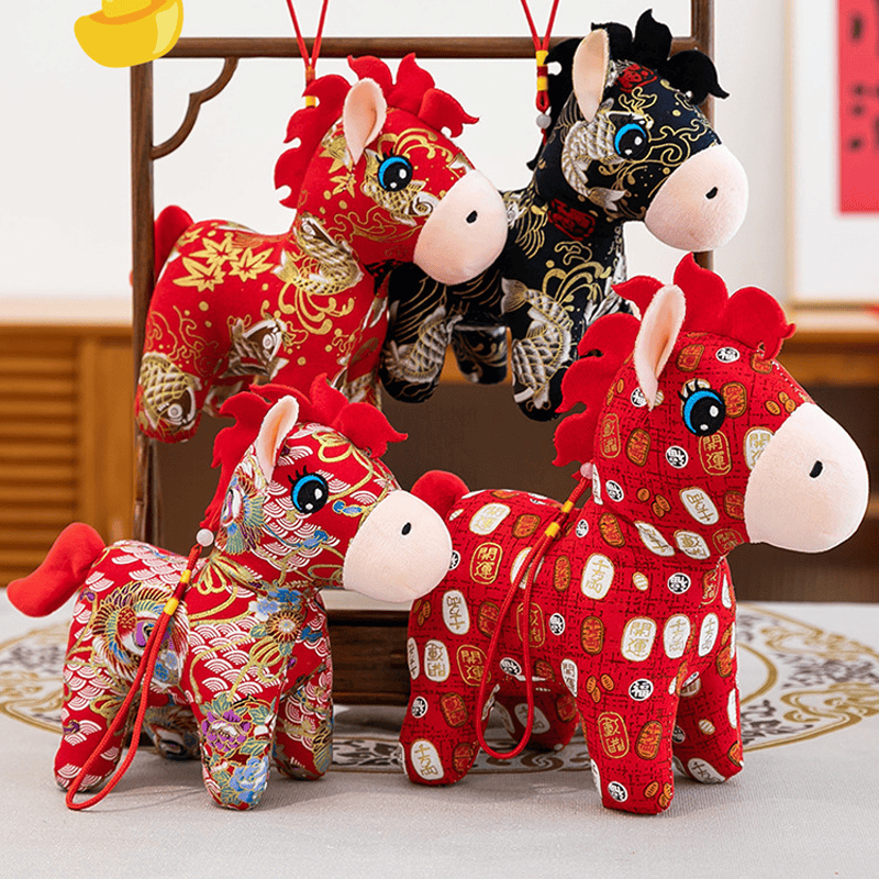 Ownkoti Traditional Chinese Zodiac Horse Plush Toy  - image 1