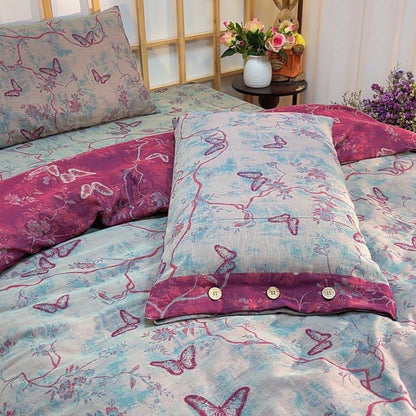 Ownkoti Heritage Butterfly Cotton Gauze Bedding Set(4PCS) - image 4