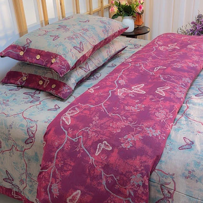 Ownkoti Heritage Butterfly Cotton Gauze Bedding Set(4PCS) - image 3