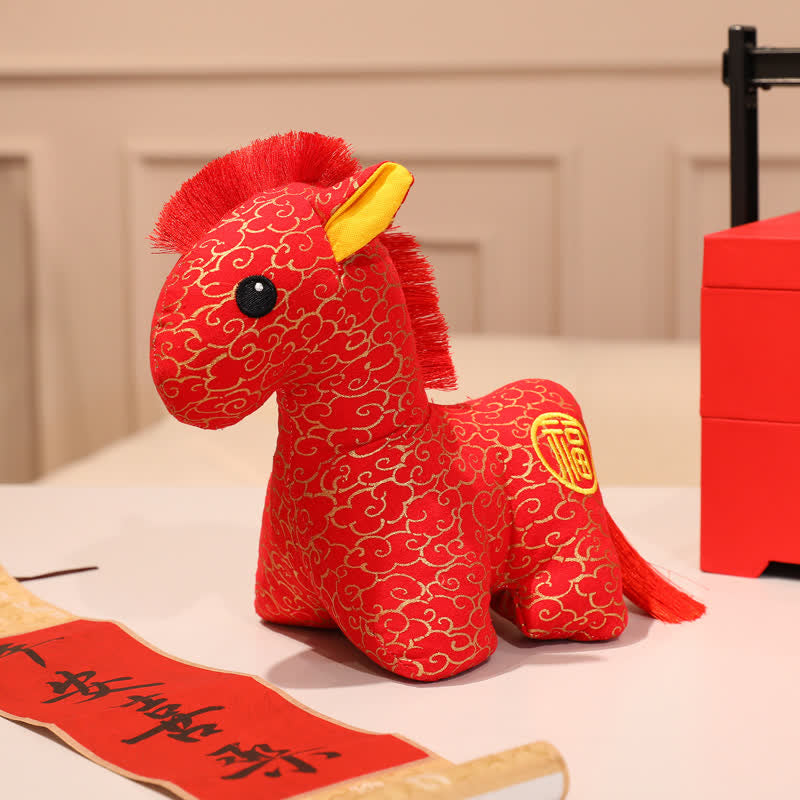 Ownkoti Handmade Auspicious Zodiac Mascot Decor - Red Cloud - 5PCS - 10"H - image 14