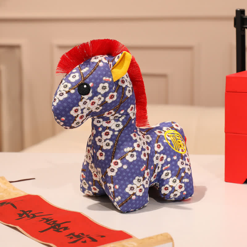 Ownkoti Handmade Auspicious Zodiac Mascot Decor - Blue Plum Blossom - 5PCS - 10"H - image 9