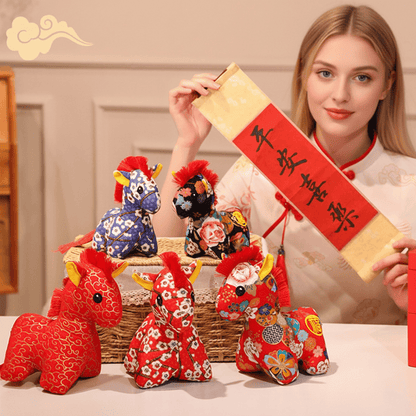 Ownkoti Handmade Auspicious Zodiac Mascot Decor - Set (5 Patterns) - 5PCS - 10"H - image 3