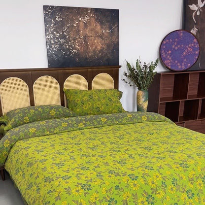 Ownkoti Country Gardenia Floral Cotton Gauze Bedding Set(4PCS) - image 7