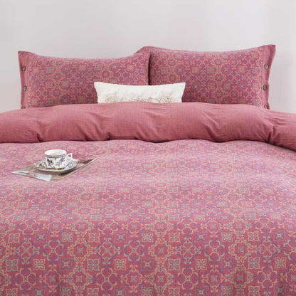 Ownkoti Vintage Pattern Cotton Gauze Bedding Set(4PCS) - image 3