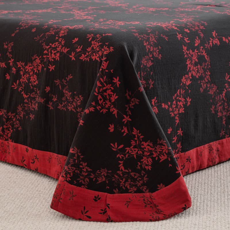 Ownkoti Country Leaf Cotton Gauze Bedding Set(4PCS) - image 18