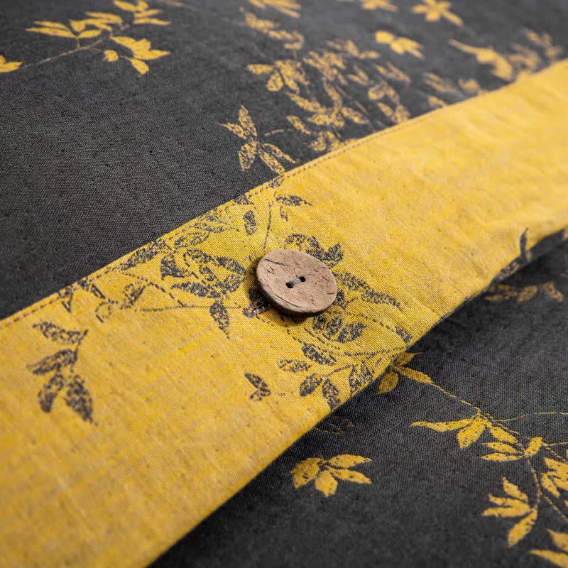 Ownkoti Country Leaf Cotton Gauze Bedding Set(4PCS) - image 33