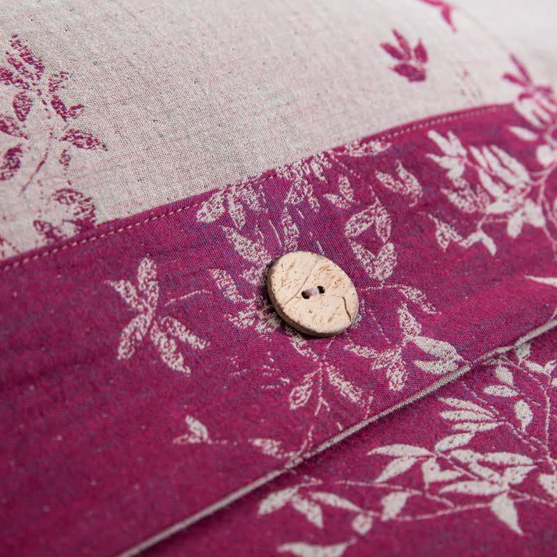 Ownkoti Country Leaf Cotton Gauze Bedding Set(4PCS) - image 26