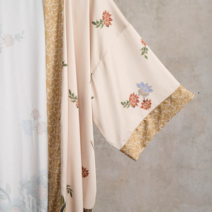 Ownkoti Oriental Floral Bird Kimono Style Bathrobe - image 6