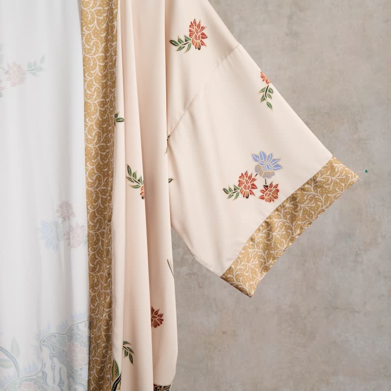 Ownkoti Oriental Floral Bird Kimono Style Bathrobe - image 6