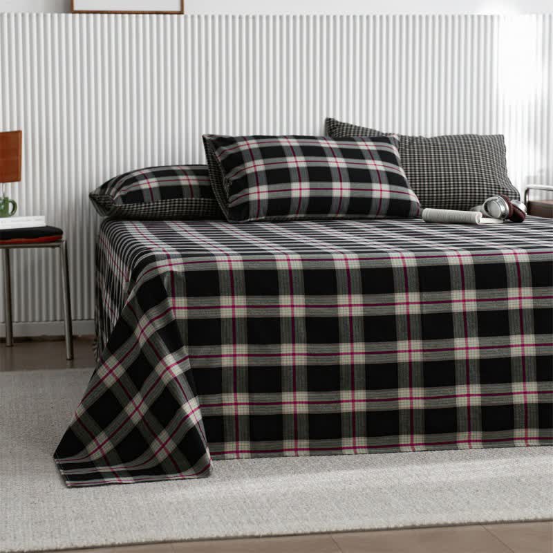 Ownkoti Classic Big Plaid Cotton Sheet Bedspread - image 1