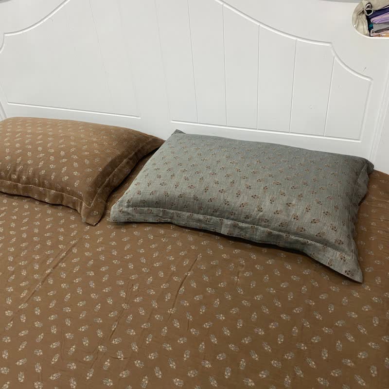 Ownkoti Retro Floral Cotton Reversible Sheet Bedspread - image 4