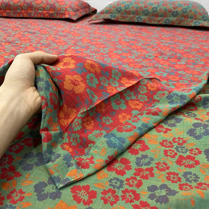Ownkoti Pastoral Floral Cotton Reversible Sheet Bedspread - image 2