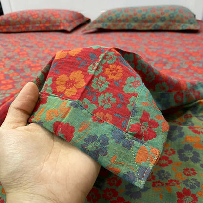 Ownkoti Pastoral Floral Cotton Reversible Sheet Bedspread - image 3