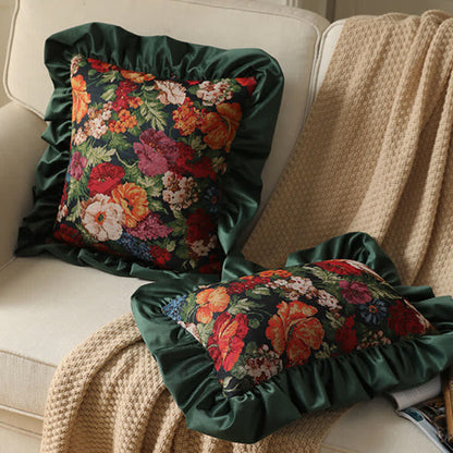 Ownkoti Country Style Floral Ruffled Throw Pillow - image 13