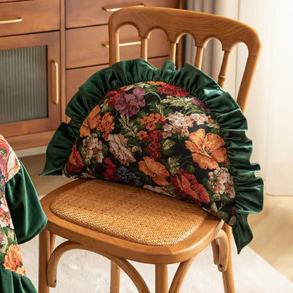 Ownkoti Country Style Floral Ruffled Throw Pillow - image 17