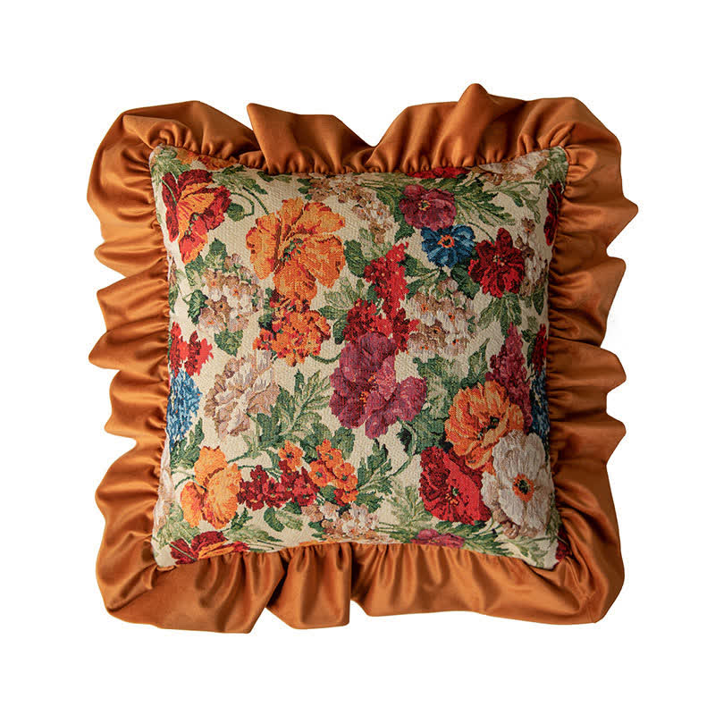 Ownkoti Country Style Floral Ruffled Throw Pillow - image 10