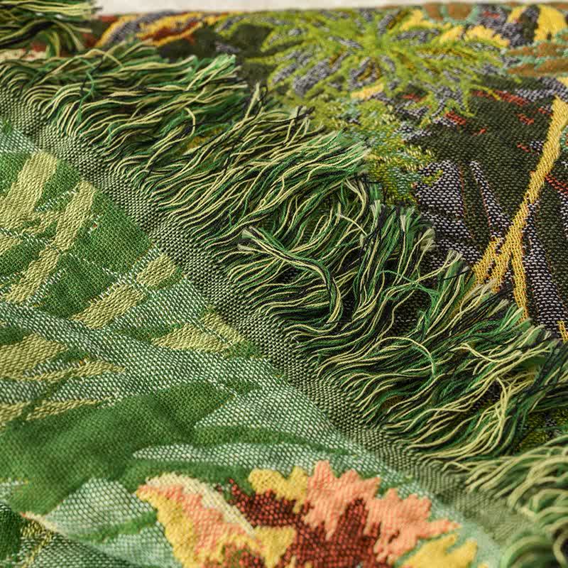 Ownkoti Meadow Daisy Cotton Gauze Tassel Blanket - image 4