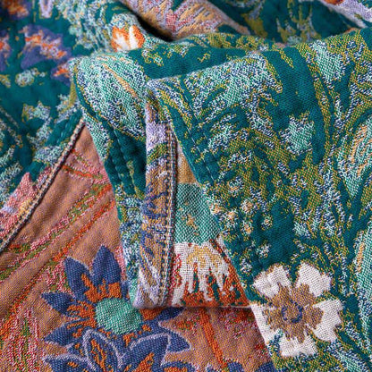 Ownkoti Flourishing Floral & Leaf Cotton Gauze Blanket - image 3