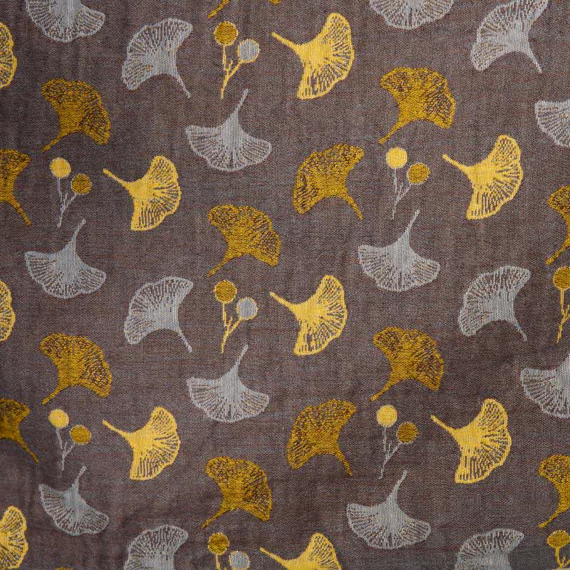 Ownkoti Two-Tone Ginkgo Cotton Gauze Kimono Robe - image 16