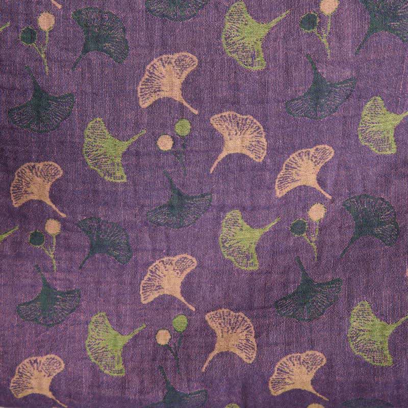 Ownkoti Two-Tone Ginkgo Cotton Gauze Kimono Robe - image 28