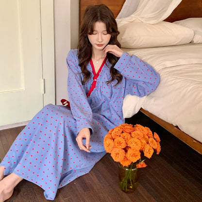 Ownkoti Pomegranate Print Kimono Style Nightgown - image 3