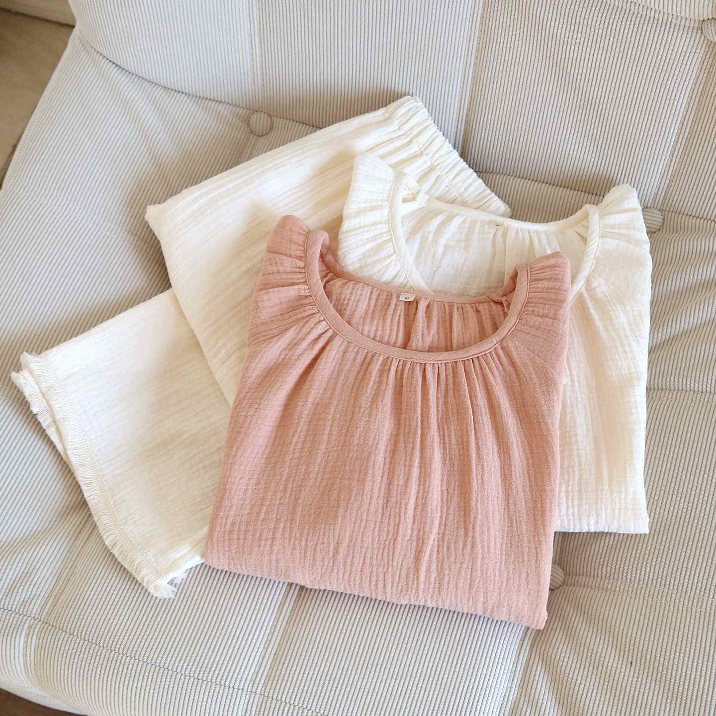 Ownkoti Minimalist Solid Color Cotton Loungewear Set - image 4