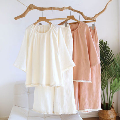 Ownkoti Minimalist Solid Color Cotton Loungewear Set - image 0