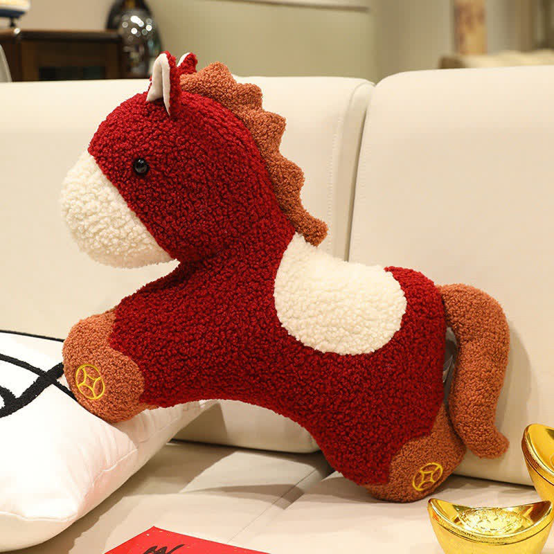 Ownkoti Festive Zodiac Stuffed Plush Horse Pillow - 21"L x 16"H - image 0