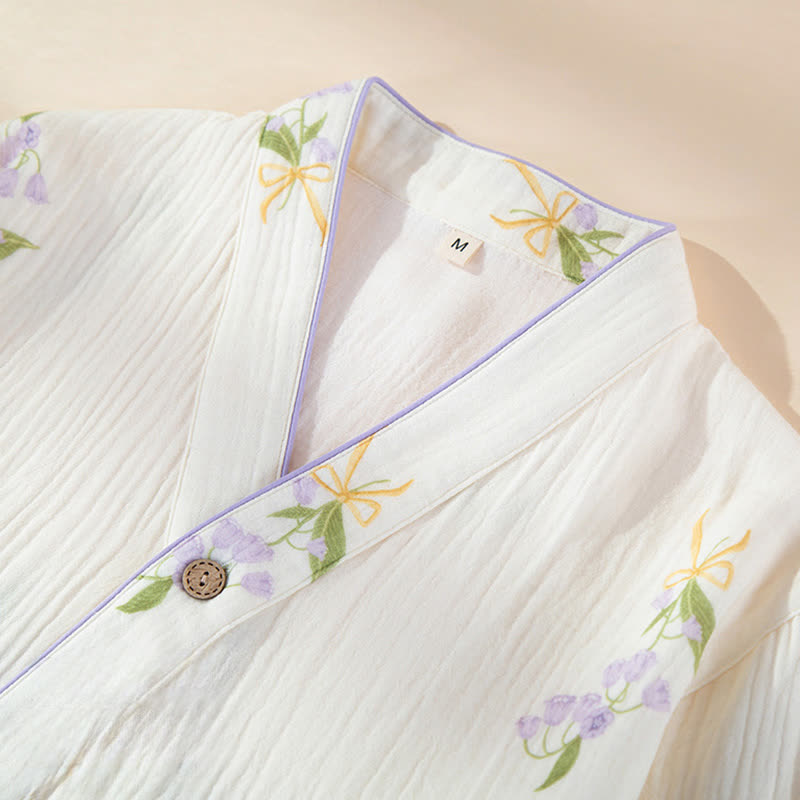 Ownkoti Lily of the Valley Cotton Loungewear Set - image 2
