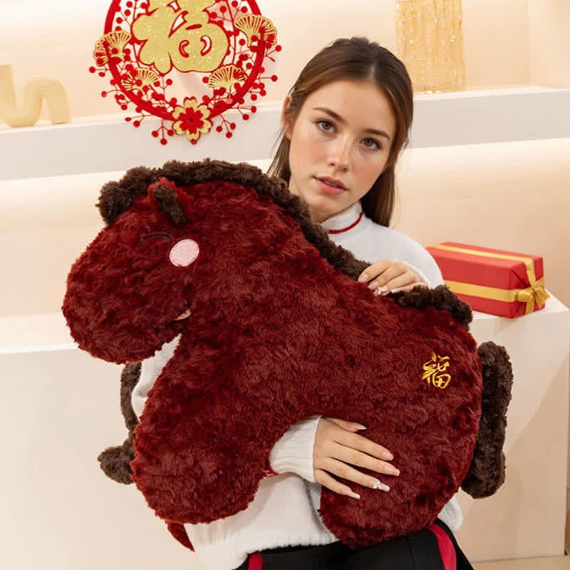 Ownkoti 2026 Year of the Horse Mascot Plush Cushion - image 4