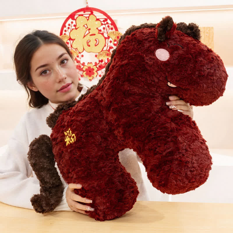 Ownkoti 2026 Year of the Horse Mascot Plush Cushion - image 2