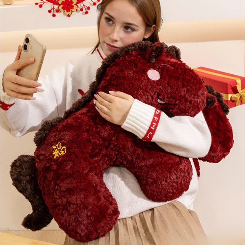 Ownkoti 2026 Year of the Horse Mascot Plush Cushion - image 3