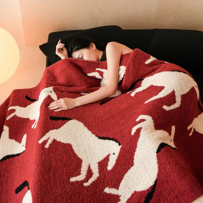 Ownkoti Artistic Equestrian Silhouette Throw Blanket - image 3