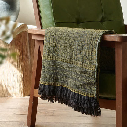 Ownkoti Retro Style Cotton Tassel Blanket - image 3
